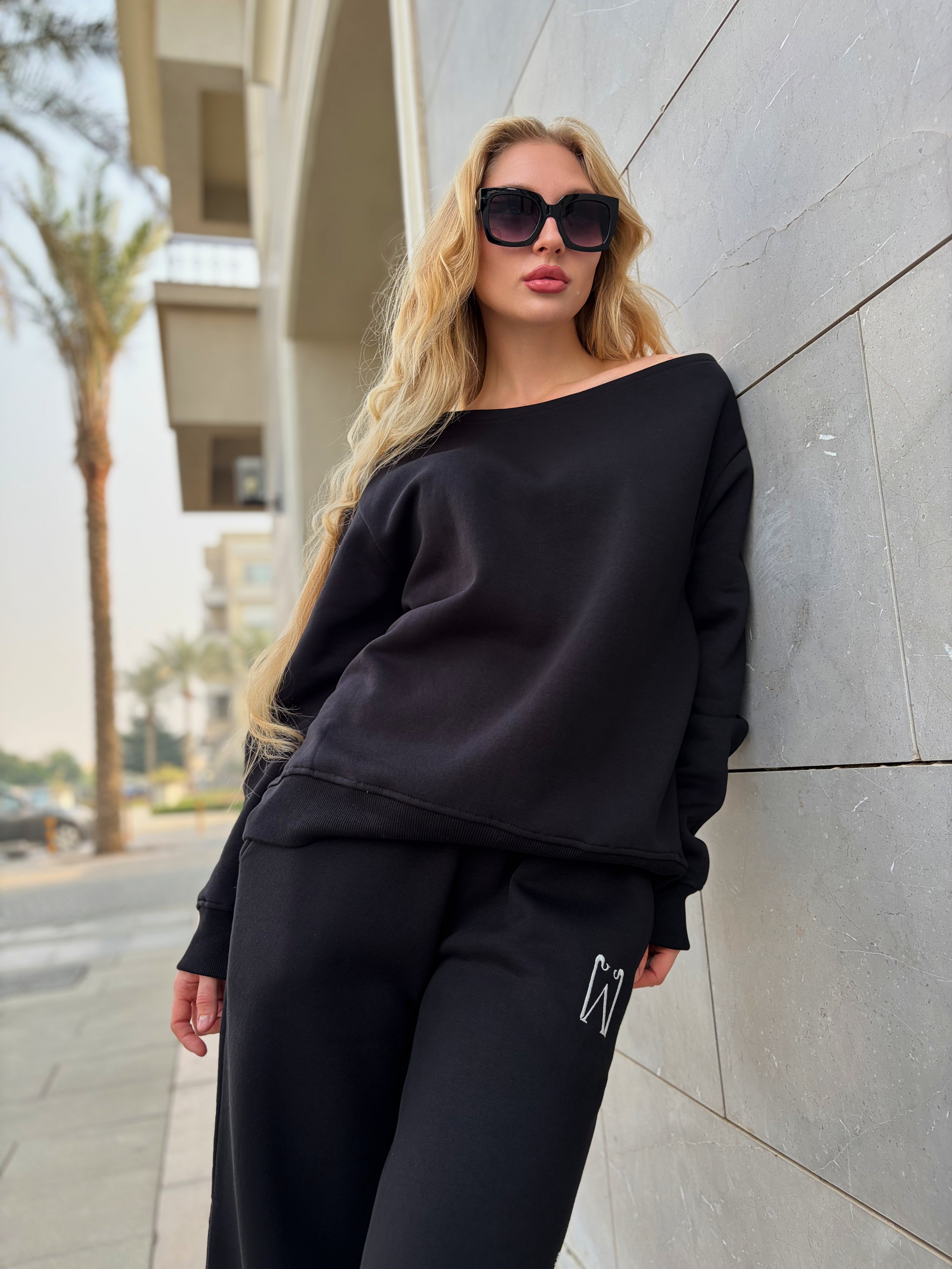 Off-shoulder Sweatshirt