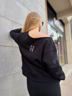 Off-shoulder Sweatshirt