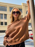 Off-shoulder Sweatshirt