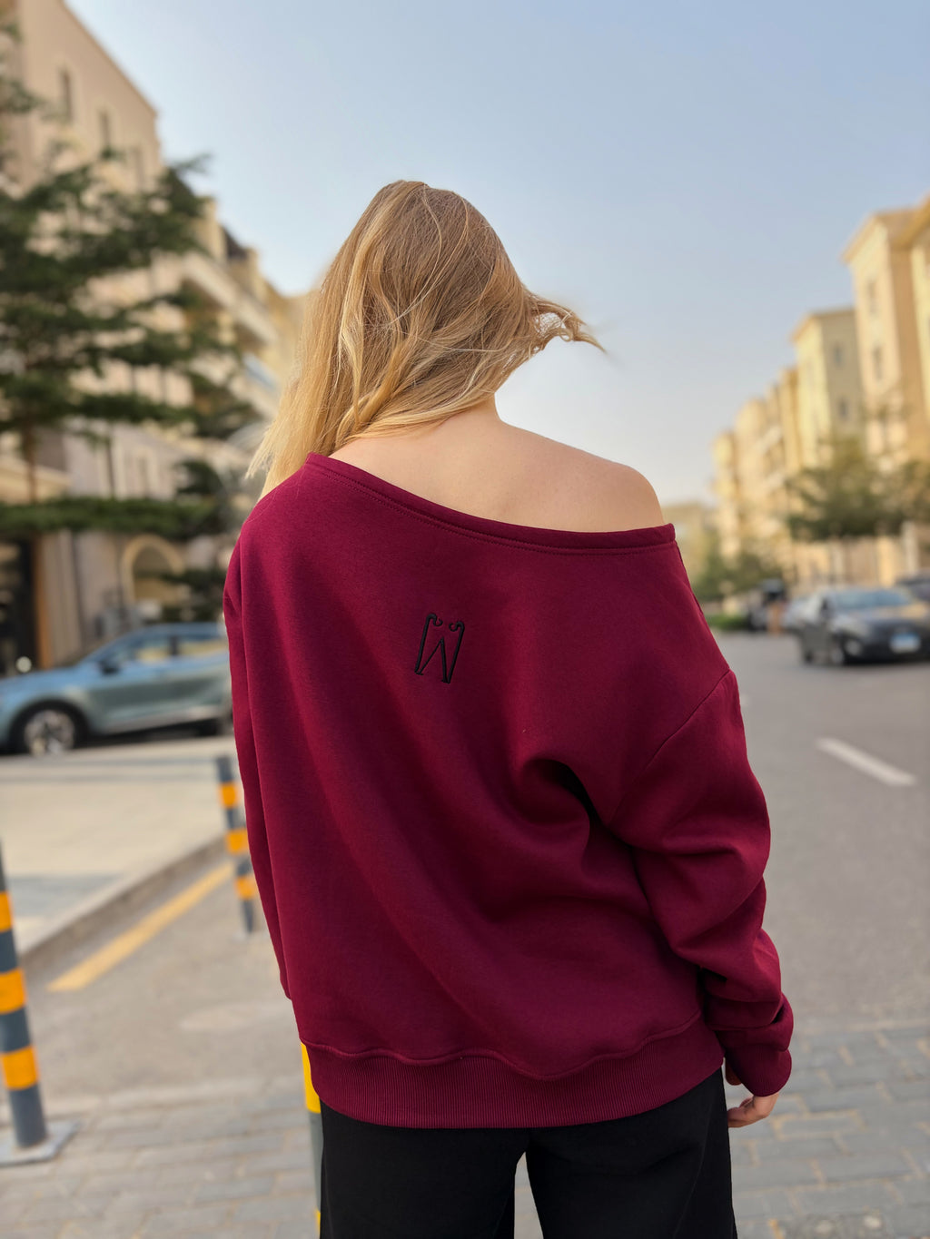 Off-shoulder Sweatshirt